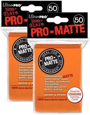 

Pro-Matte Ultra Pro (100 Count) Orange Deck Protector Sleeves Magic(Orange)
