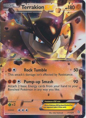 

Pokemon Terrakionex (71) Bw Dragons Exalted Holo(Multicolor)