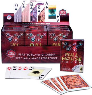 

Full House Poker Plastic Playing Card(Red)