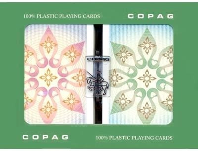 

Copag Copag Silver Line Twin Deck Plastic Card Set(Multicolor)