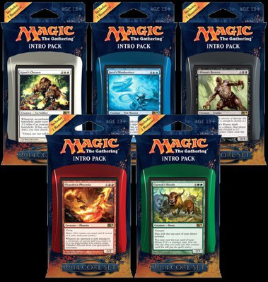 

Wizards of the Coast Mtg Magic 2014 Set Of 5 Intro Packs(Multicolor)