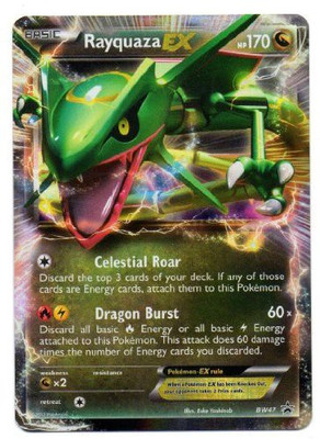 Pokemon Rayquaza Ex Promo From Fall 2012 Collectors Tin(Green)