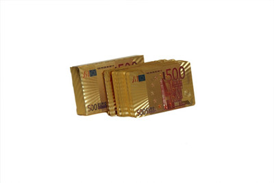

ME&YOU Gold Plated Playing Cards(Golden)