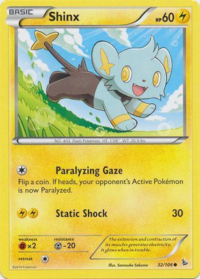 

Pokemon Shinx (32) Xy Flashfire(Yellow)