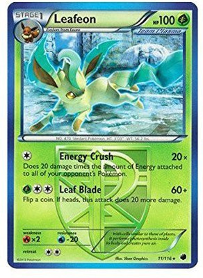 

Pokemon Leafeon (11/116) Plasma Freeze(Green)