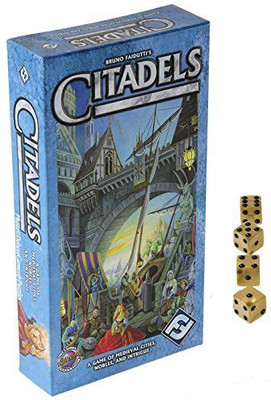 

Fantasy Flight Publishing, Inc. Citadels Of Medieval Cities & Nobles _ Bonus 4 Gold Swirl(Blue)