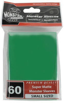 

Monster Protector Sleeves Sleeves Smaller Size Flat Matte Green (Fits Yugioh(Green)