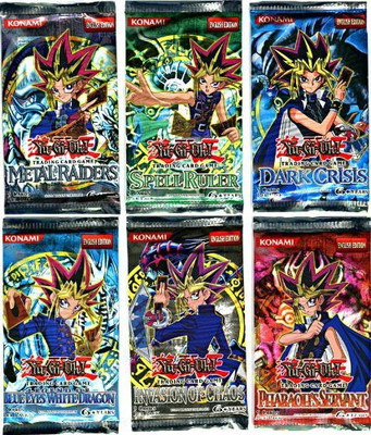 

Yu-Gi-Oh! Yugioh Lot Of 6 Booster Packs Legend Blue Eyes White(Multicolor)