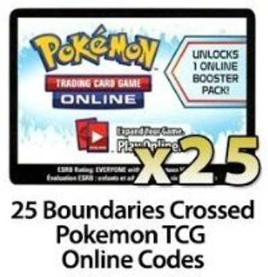 

Pokemon Trading 25 Online Codes (Ptcgo) Black & White Boundaries(Multicolor)