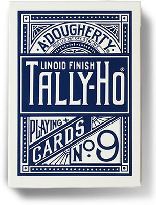 Tally-Ho 1 Deck of Tally Ho No 9 (BLUE) Circle Back Standard Playing Cards(Blue)