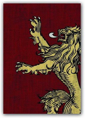 

Fantasy Flight Games Of Thrones Hbo Art Sleeves House Lannister (Pack Of 50(Maroon)