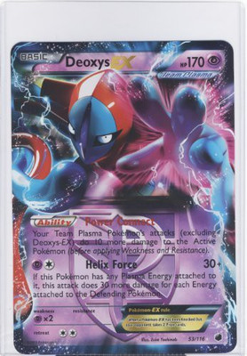 

Pokemon Jumbo Deoxys Ex Promo 53/116 Large Sized(Purple)