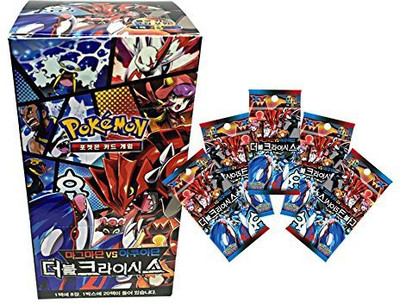 

Pokemon Xy 20 Packs In 1 Box Magma Vs Aqua Double Crisis Korea(Multicolor)
