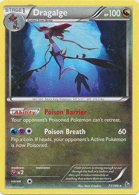 

Pokemon Dragalge (71) Xy Flashfire(Blue)