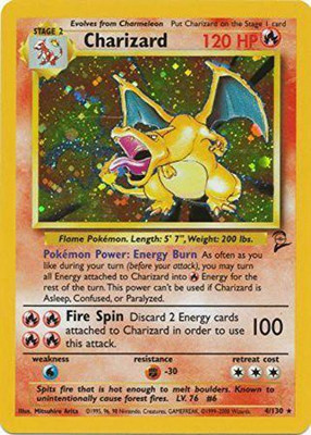 

Pokemon Charizard (4) Base Set 2 Holo(Yellow)