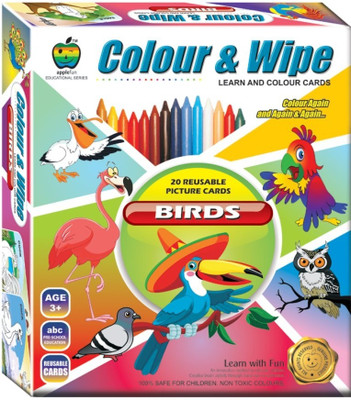 

Apple Fun Colour & Wipe Birds Jr.