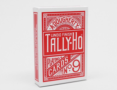 

Tally-Ho 1 Deck of Tally Ho No 9 (RED) Fan Back Standard Playing Cards(Red)