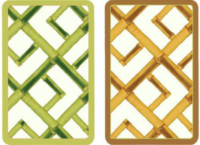 

Entertaining with Caspari Double Deck Of Bridge Playing Sbambooset Of 2(Multicolor)