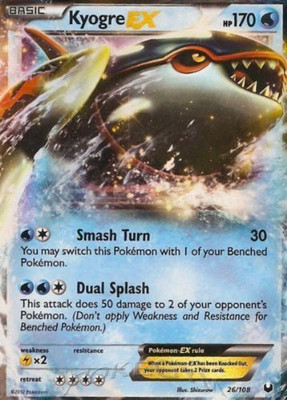 

Pokemon Kyogreex (26/108) Bw Dark Explorers Holo(Blue)