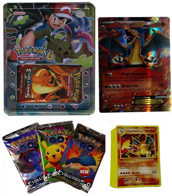 

Switch Control Pokemon Evolutions Big Tin with Oversized EX card(Multicolor)