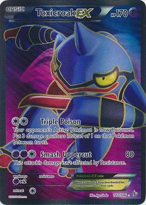 

Pokemon Toxicroakex (102) Xy Flashfire Holo(Multicolor)