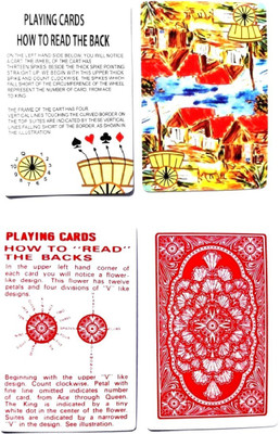 

Out Of Box Magic Spy Cheating Playing Cards Best For Flash 3 Patti_PCM_GMR(Set of 2)(Yellow, Red)