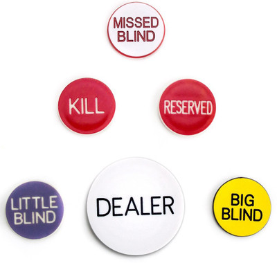 

Casinoite Poker Blind Buttons(Multicolor)