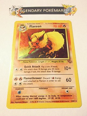 

Pokemon Flareon Holofoil Jungle 3(Yellow)