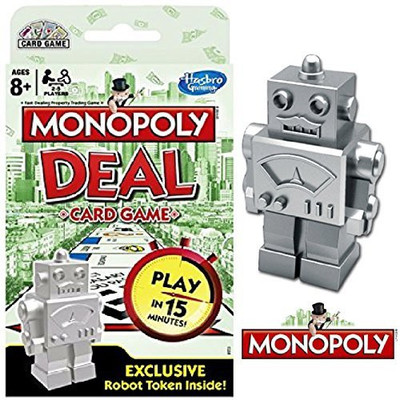 

Hasbro Monopoly Deal With Exclusive Robot Token(Silver)