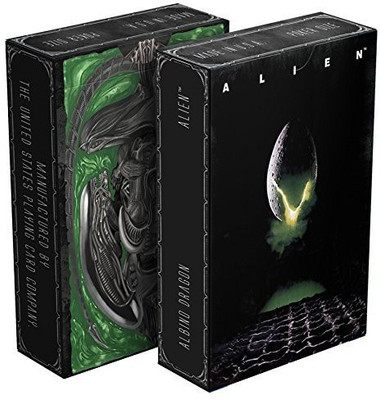 

Albino Dragon Alien Playing Cards(Black)