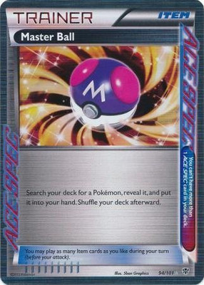 

Pokemon Master Ball (94) Plasma Blast Holo(Grey)