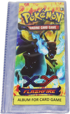 

Kiditos Pokemon Trading Card Album FlashFire - 3 Pocket (Total 78 Pocket)(Multicolor)