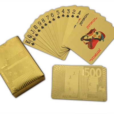 

ME&YOU 24kt Gold Platted Playing Cards(Golden)