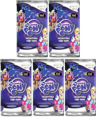 

My Little Pony Enterplay Collectible Lot Of 5 Booster Packs(Purple)