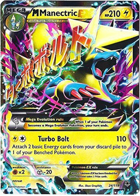 

Pokemon M Manectric Ex Xy Phantom Forces 24/119(Multicolor)