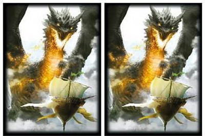 

Max Protection 100 Ambush Dragon Deck Protectors Shuffle Tech Art Sleeves(Multicolor)
