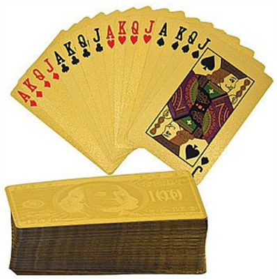 

Bird in Blue Jack Collections Gold Foil Playing Cards(Gold)
