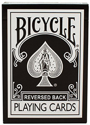 Bicycle Black Reversed Back Playing Cards(Black)