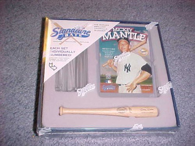 

Signature Bats Mickey Mantle Genuine Miniature Replicas World'S Smallest(Grey)