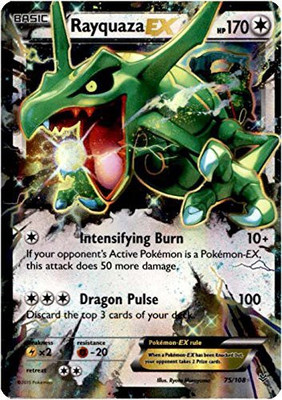 

Pokemon Rayquazaex (75/108) Xy Roaring Skies Holo(Green)