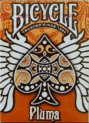 

Bicycle Pluma Playing Cards (ORANGE) Poker Magic Deck by USPCC(Orange)