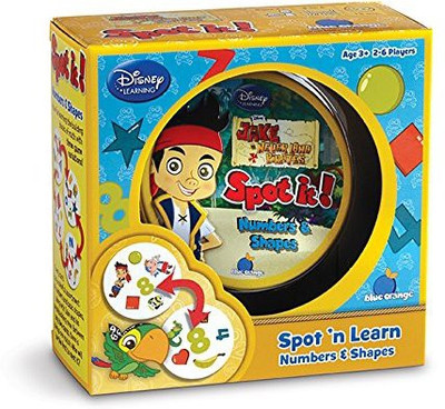 

Asmodee Spot It Jake And The Never Land Pirates Numbers & Shapes(Multicolor)