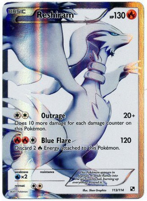 

Pokemon Black & White Single Reshiram 113 Ultra Rare(Purple)
