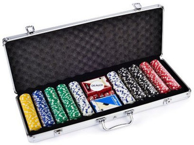 

Kids Mandi 500 Chips Poker Set Stylish Carry Suitcase(Multicolor)