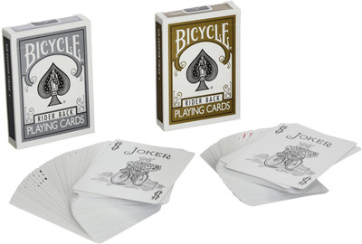 

m&m's Cards Bicycle Gold and Silver Back Set(White)