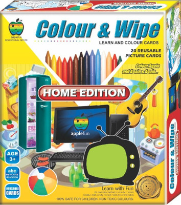

Apple Fun Colour & Wipe Home Edition Jr.(Multicolor)