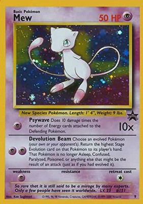 Pokemon Mew ( Tcg ) 19992002 Wizards Of The Coast Exclusive Black(Pink)
