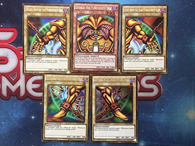 

Konami Yugioh Exodia The Forbidden One Full Set Premium Gold(Multicolor)