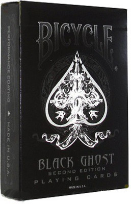 

Bicycle Black Ghost Playing Cards Second Edition Deck by Ellusionist(Black)