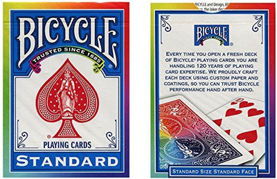 

m&m's Bicycle Poker Deck Rainbow Back by Di Fatta and USPCC Trick(Multicolor)
